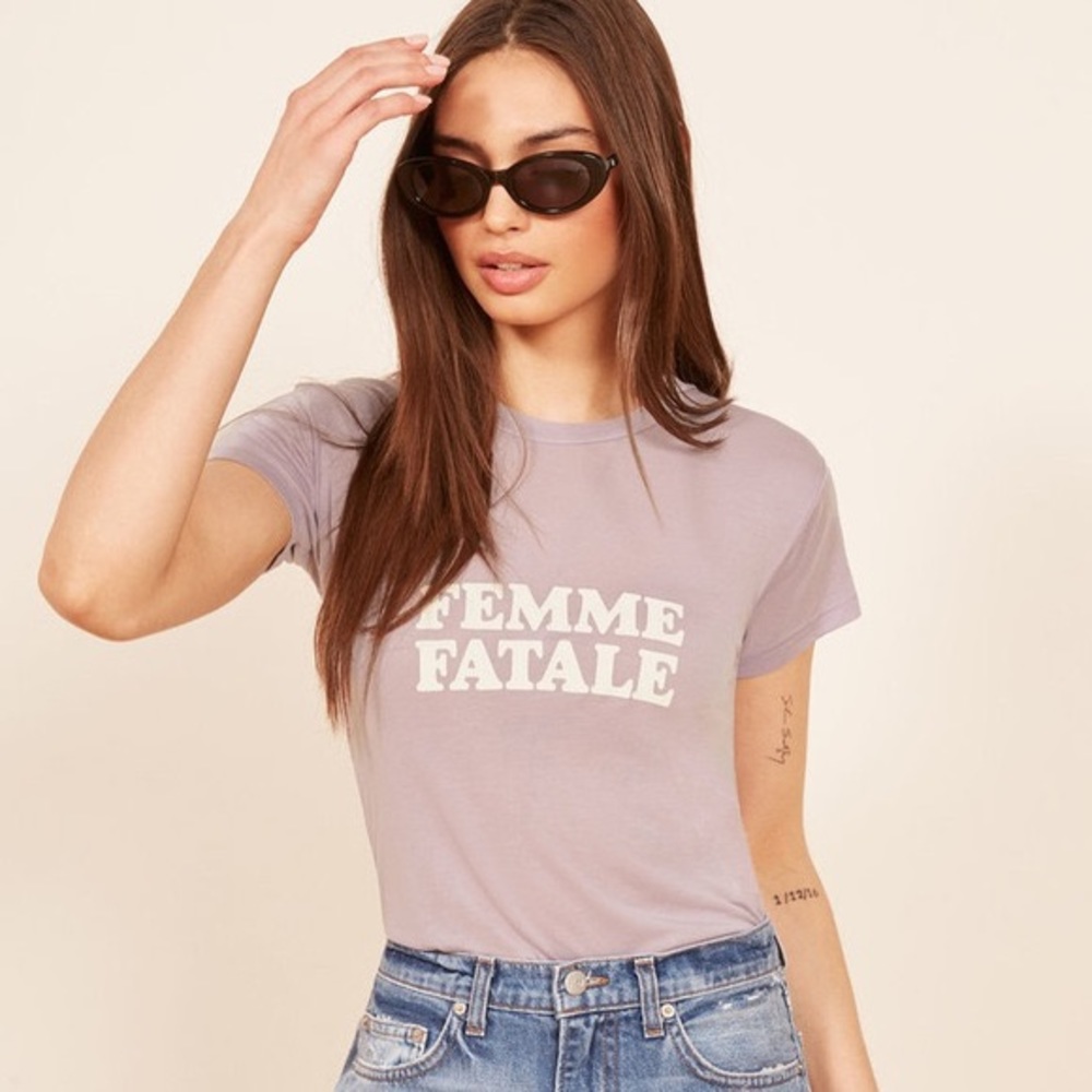 Reformation Alex Female Fetale Tee shirt
